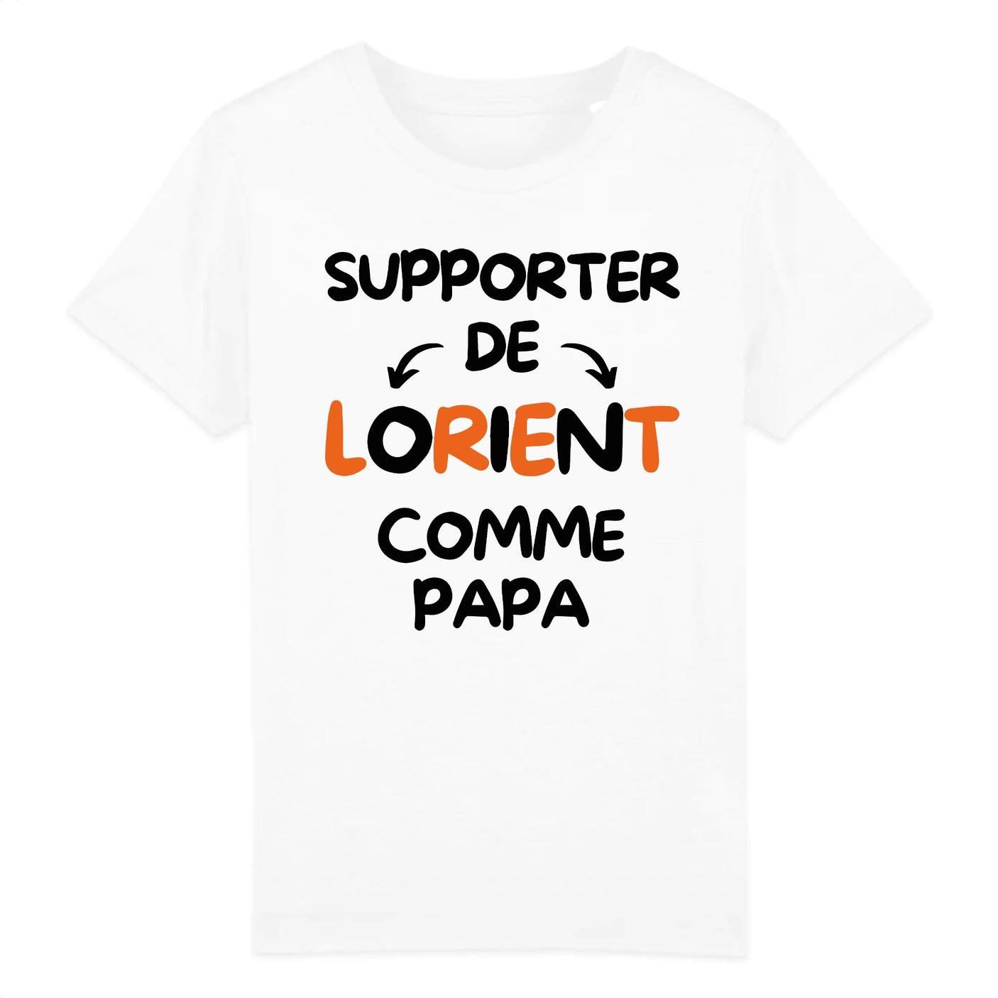 T-Shirt Enfant Supporter de Lorient comme papa 