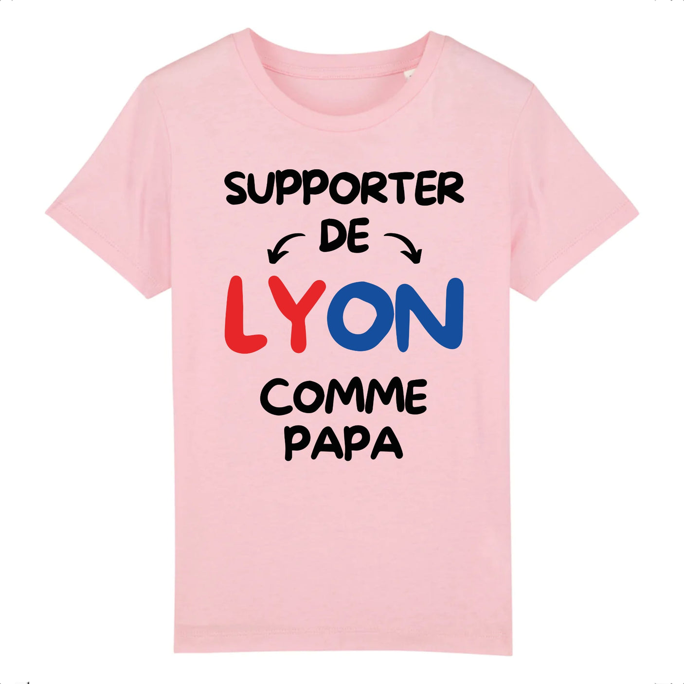 T-Shirt Enfant Supporter de Lyon comme papa 