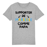 T-Shirt Enfant Supporter de Marseille comme papa 