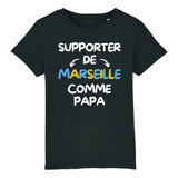 T-Shirt Enfant Supporter de Marseille comme papa 