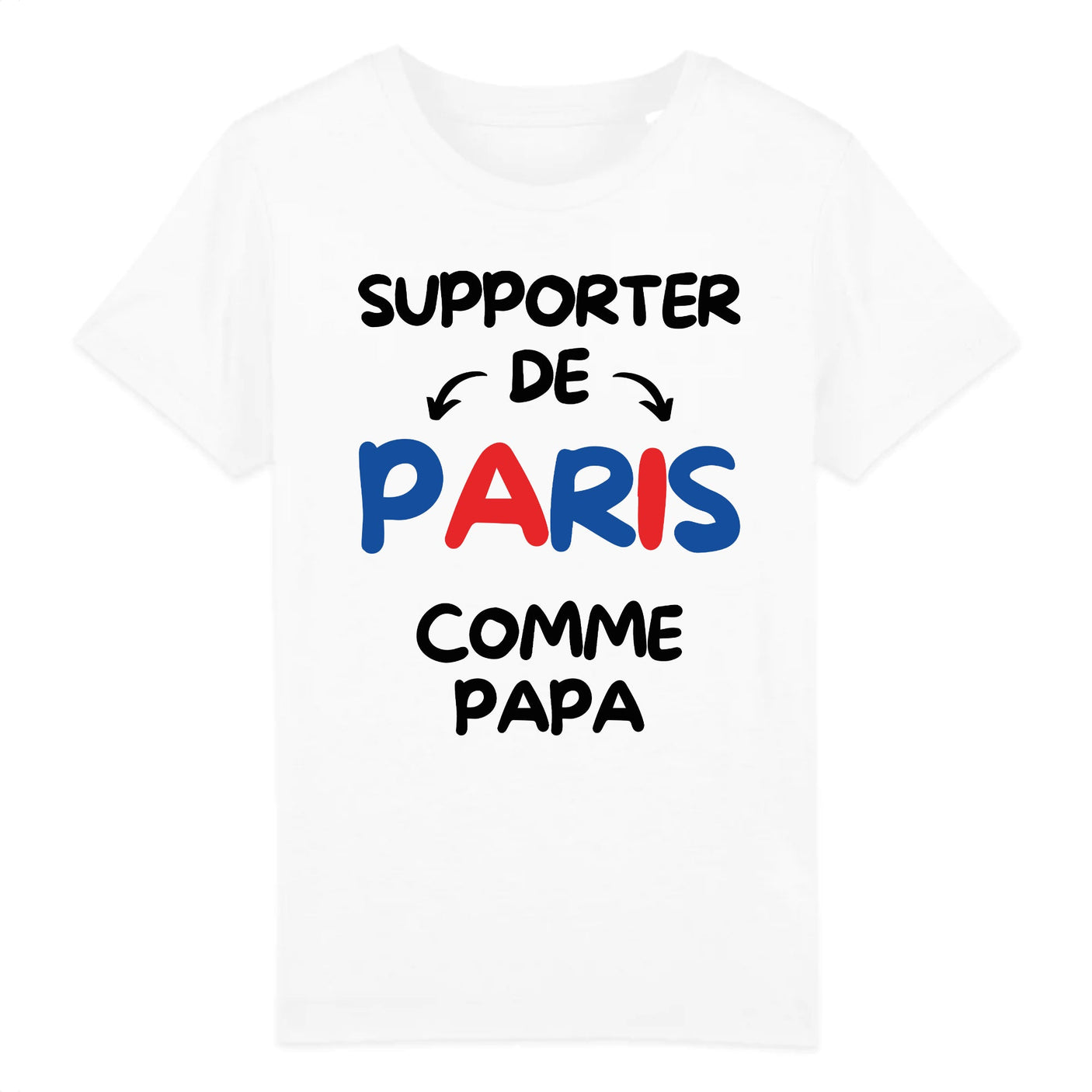 T-Shirt Enfant Supporter de Paris comme papa 