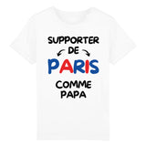 T-Shirt Enfant Supporter de Paris comme papa 