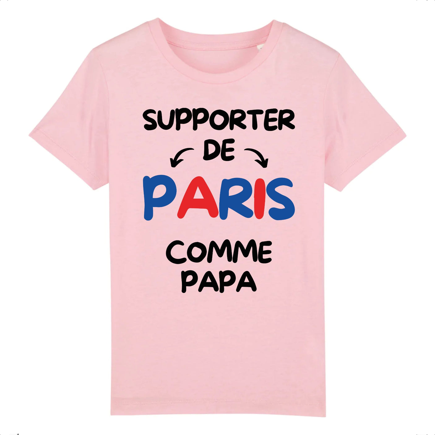 T-Shirt Enfant Supporter de Paris comme papa 