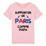 T-Shirt Enfant Supporter de Paris comme papa 