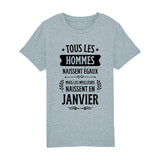 T-Shirt Enfant Tous les hommes naissent égaux les meilleurs en janvier 