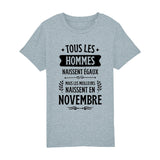 T-Shirt Enfant Tous les hommes naissent égaux les meilleurs en novembre 