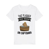 T-Shirt Enfant Tout plaquer pour devenir un capybara 