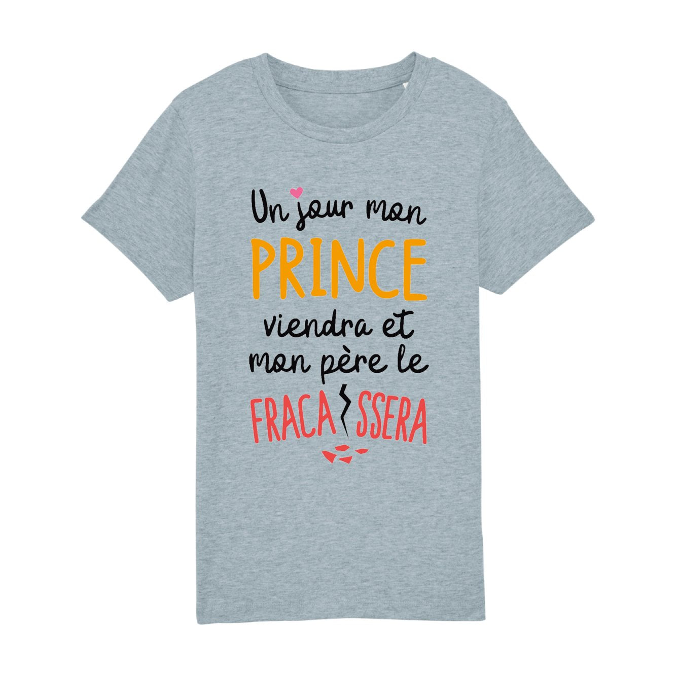 T-Shirt Enfant Un jour mon prince viendra 