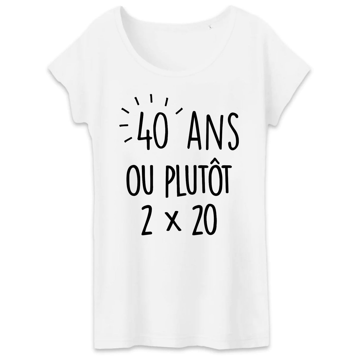 T-Shirt Femme Anniversaire 40 ans 