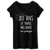 T-Shirt Femme Anniversaire 80 ans 