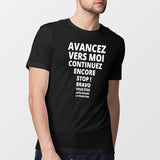 T-Shirt Femme Avancez vers la perfection Noir