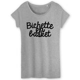 T-Shirt Femme Bichette en basket 