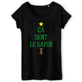 T-Shirt Femme Ça sent le sapin 