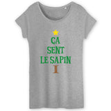 T-Shirt Femme Ça sent le sapin 