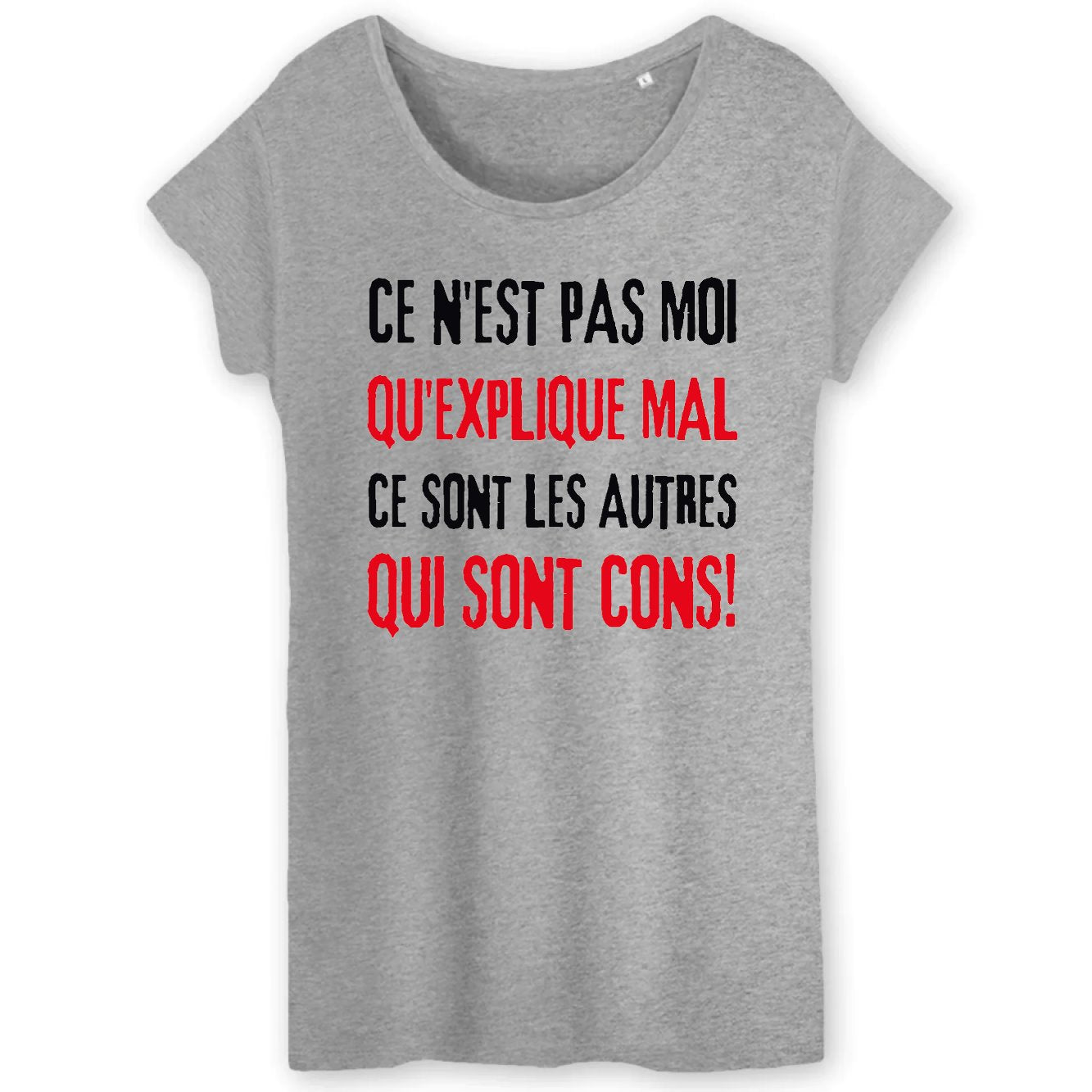 T-Shirt Femme Ce n'est pas moi qui explique mal 