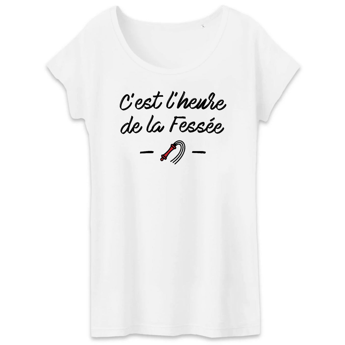 T-Shirt Femme C'est l'heure de la fessée 