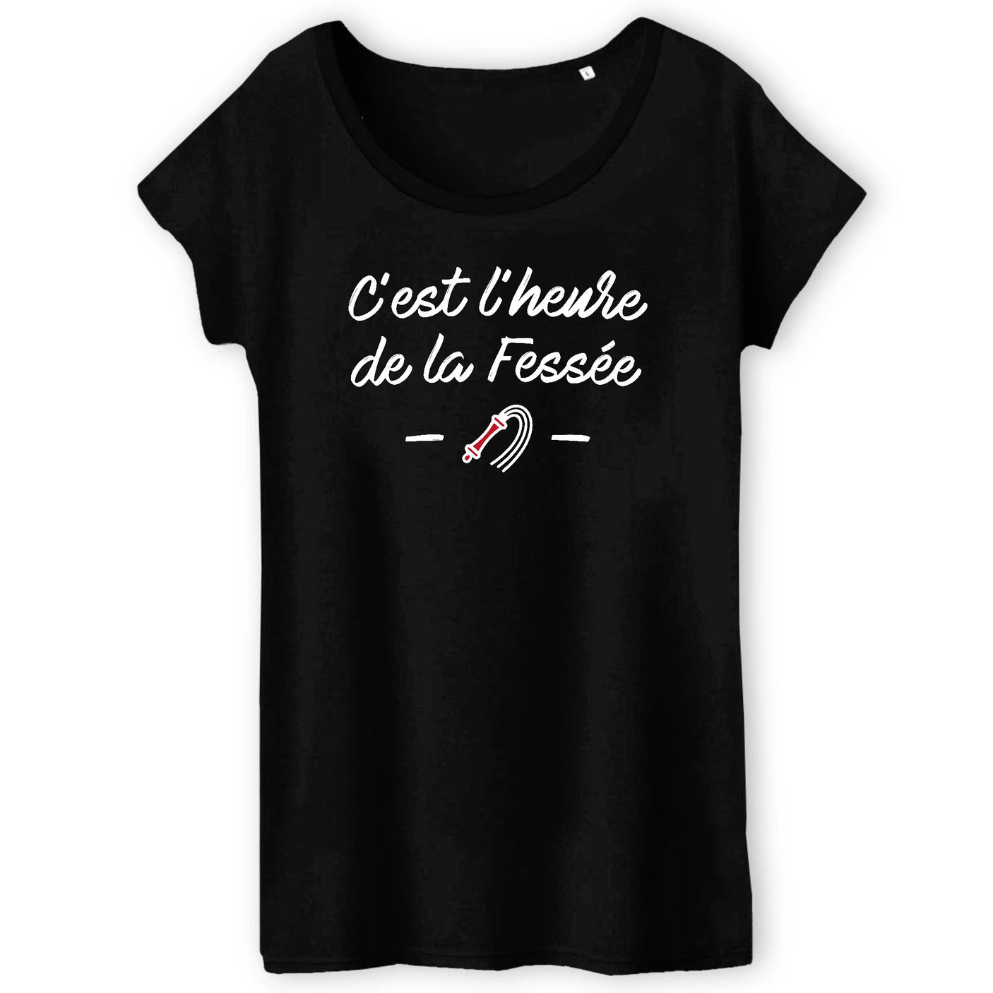 T-Shirt Femme C'est l'heure de la fessée 