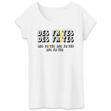 T-Shirt Femme Des frites des frites 