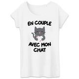 T-Shirt Femme En couple avec mon chat 