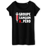 T-Shirt Femme Groupe sanguin Apéro 