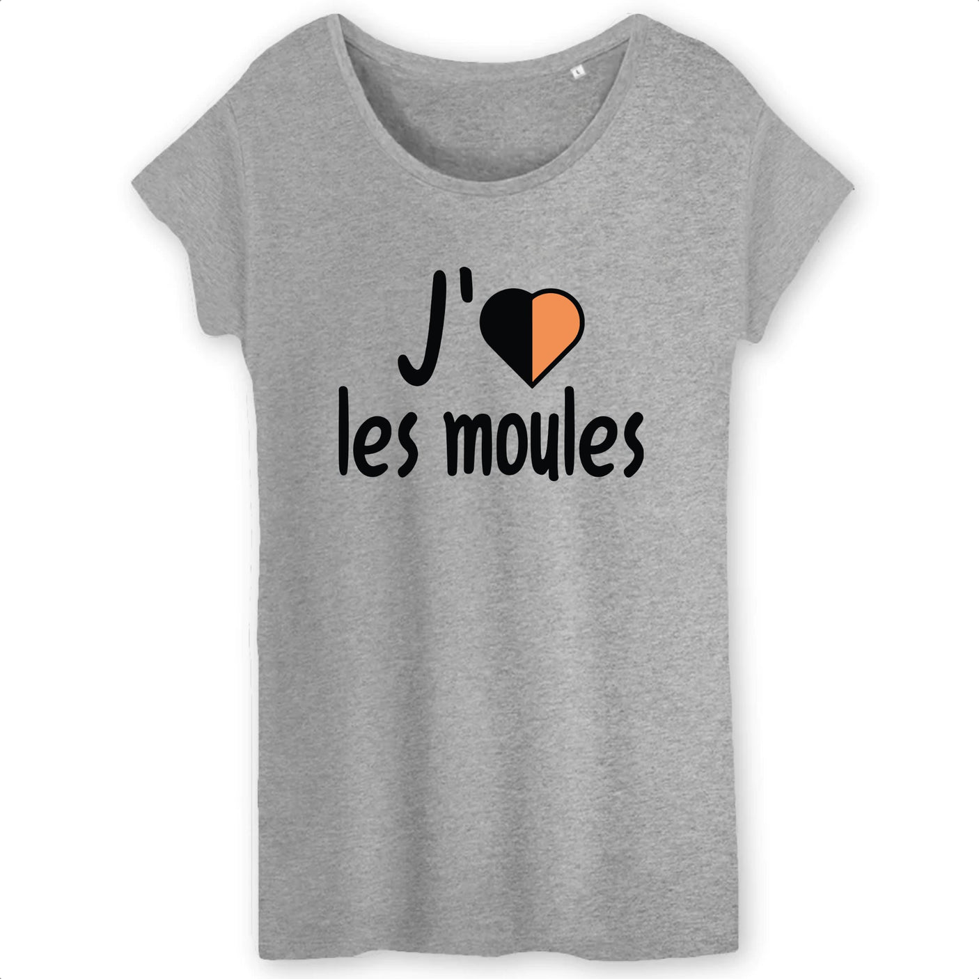 T-Shirt Femme J'aime les moules 