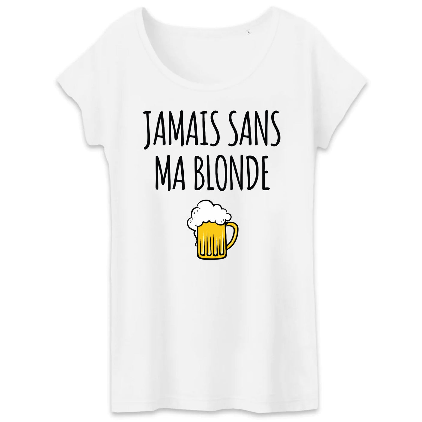 T-Shirt Femme Jamais sans ma blonde 