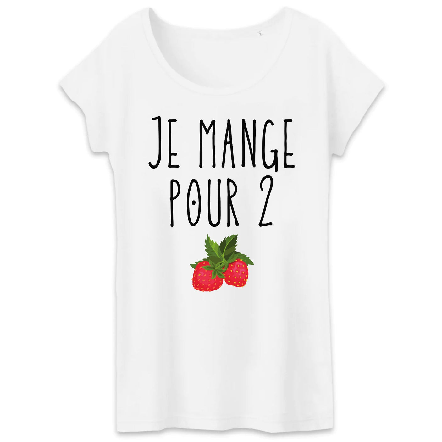 T-Shirt Femme Je mange pour 2 