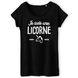 T-Shirt Femme Je suis une licorne 