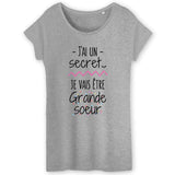 T-Shirt Femme Je vais être grande soeur 
