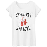 T-Shirt Femme J'peux pas j'ai boxe 