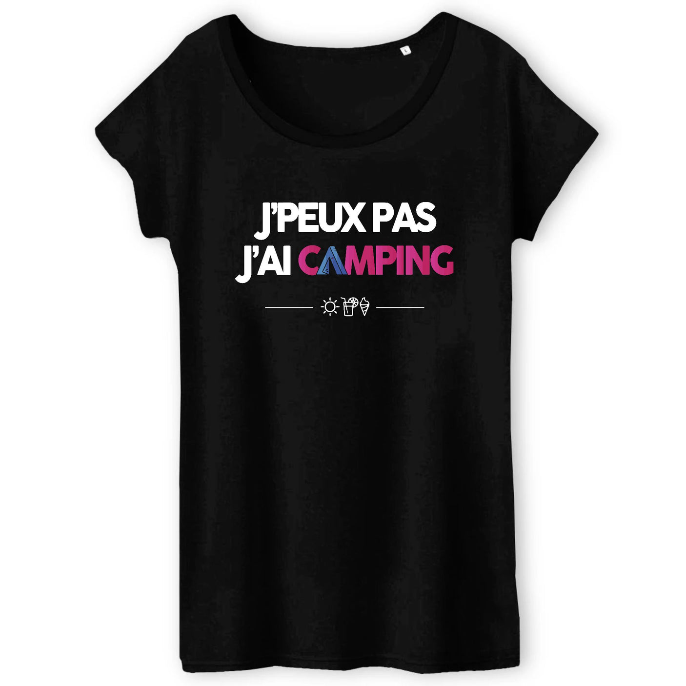 T-Shirt Femme J'peux pas j'ai camping 