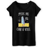 T-Shirt Femme J'peux pas j'ai char à voile 