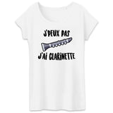 T-Shirt Femme J'peux pas j'ai clarinette 