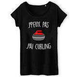 T-Shirt Femme J'peux pas j'ai curling 