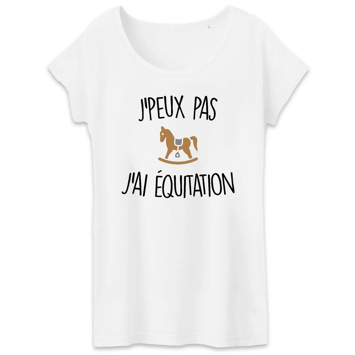 T-Shirt Femme J'peux pas j'ai équitation 