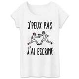 T-Shirt Femme J'peux pas j'ai escrime 