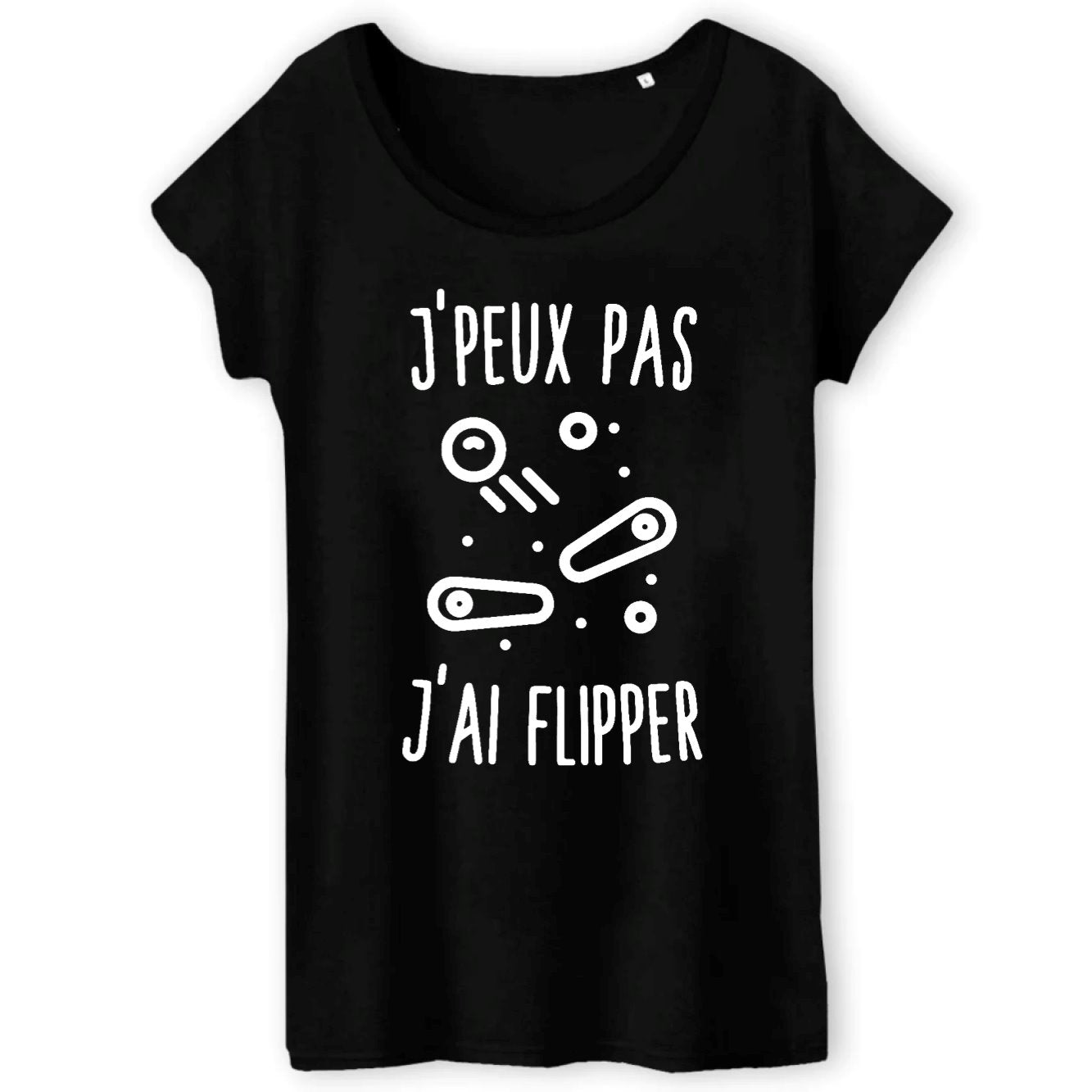 T-Shirt Femme J'peux pas j'ai flipper 