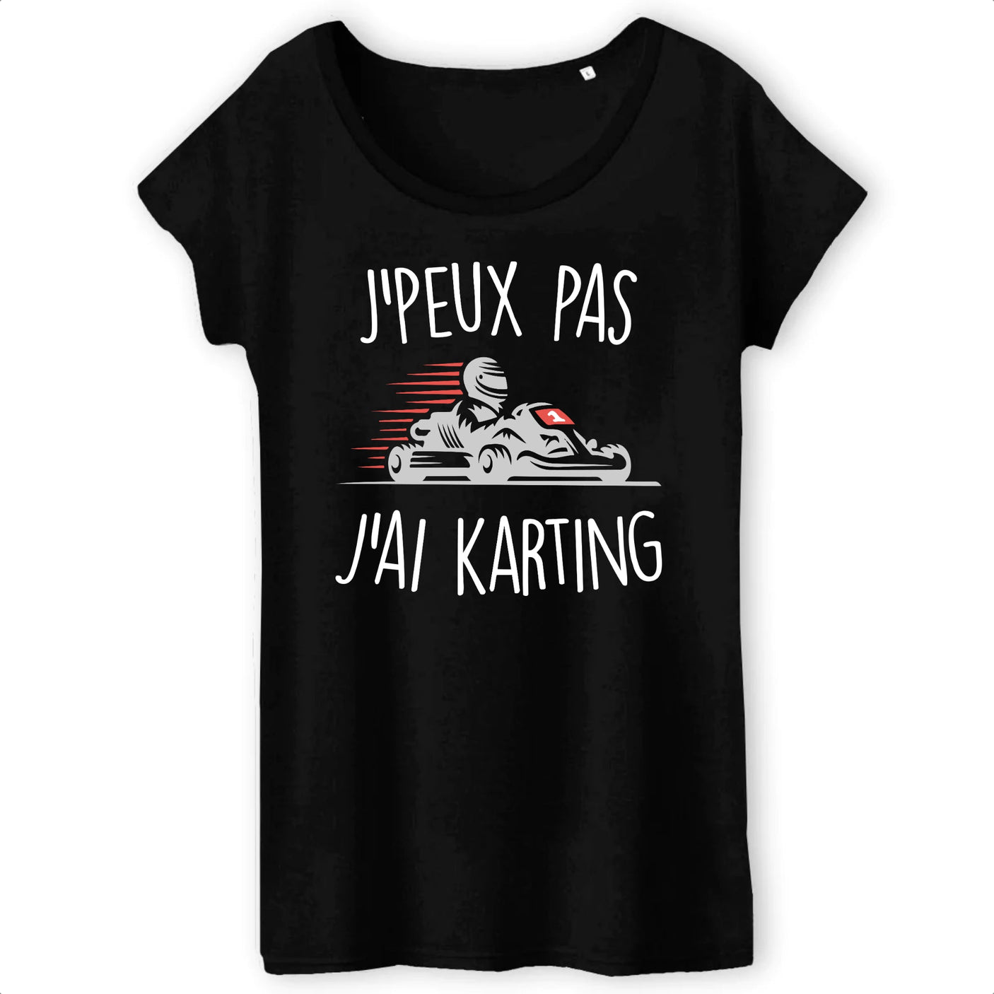 T-Shirt Femme J'peux pas j'ai karting 