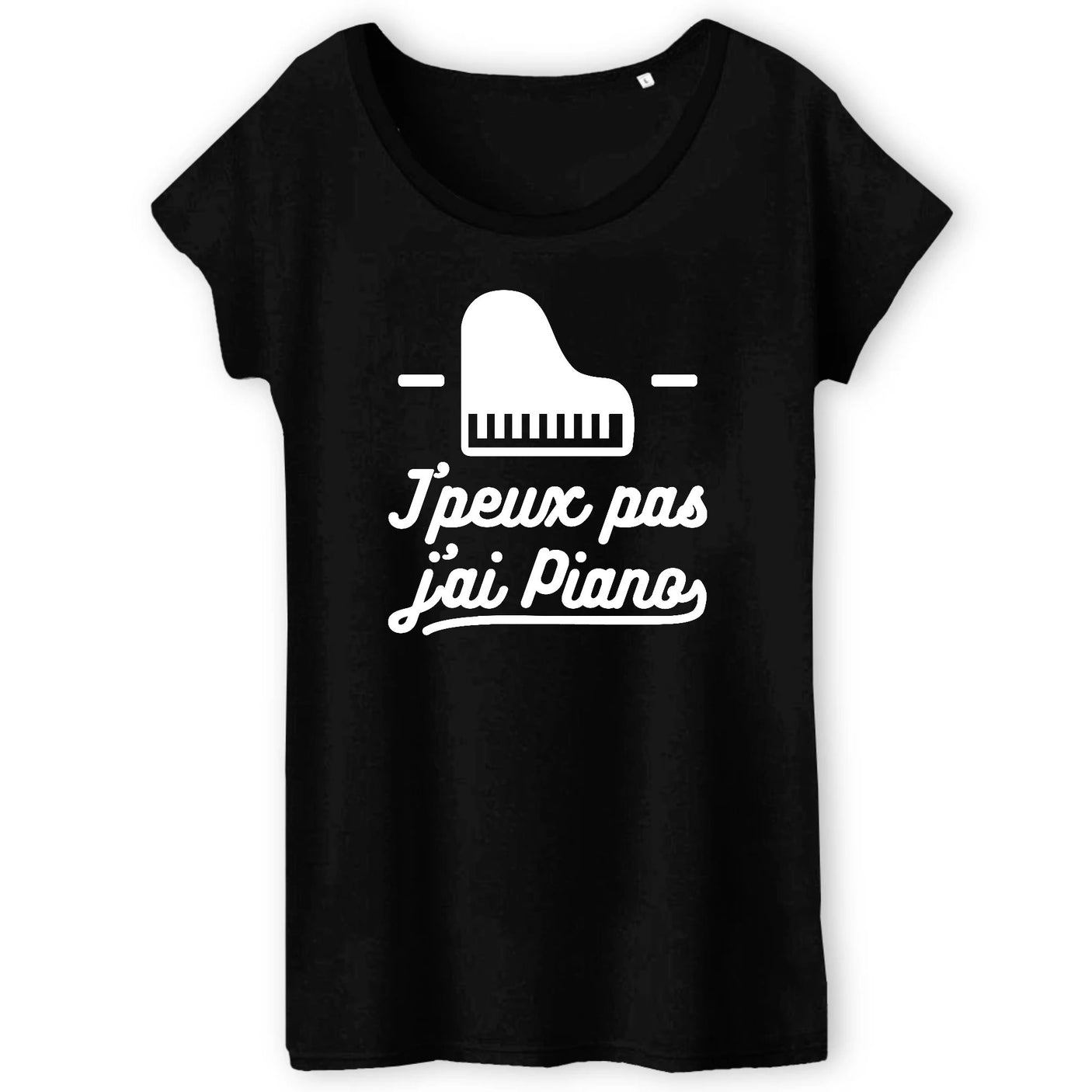 T-Shirt Femme J'peux pas j'ai piano 