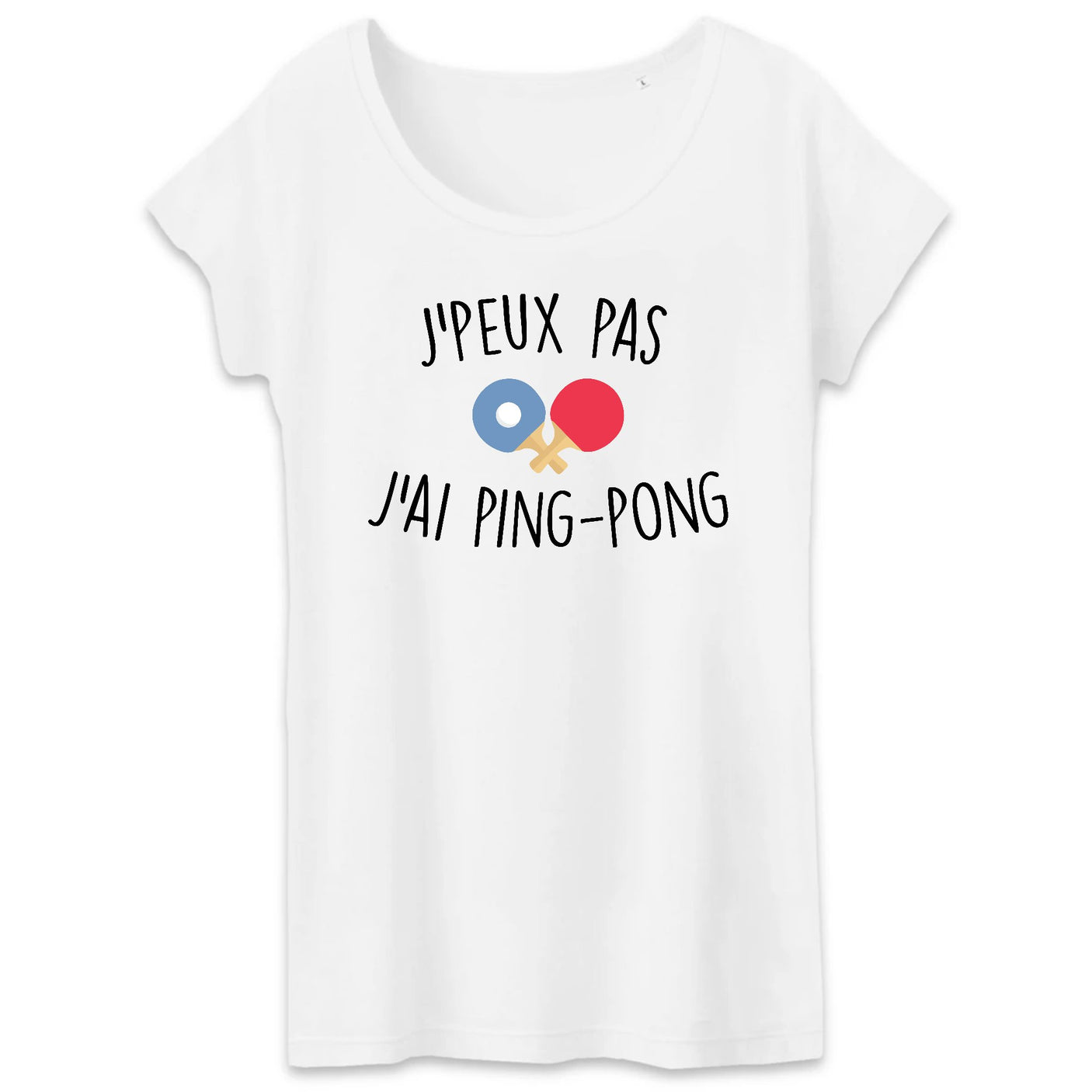 T-Shirt Femme J'peux pas j'ai ping-pong 