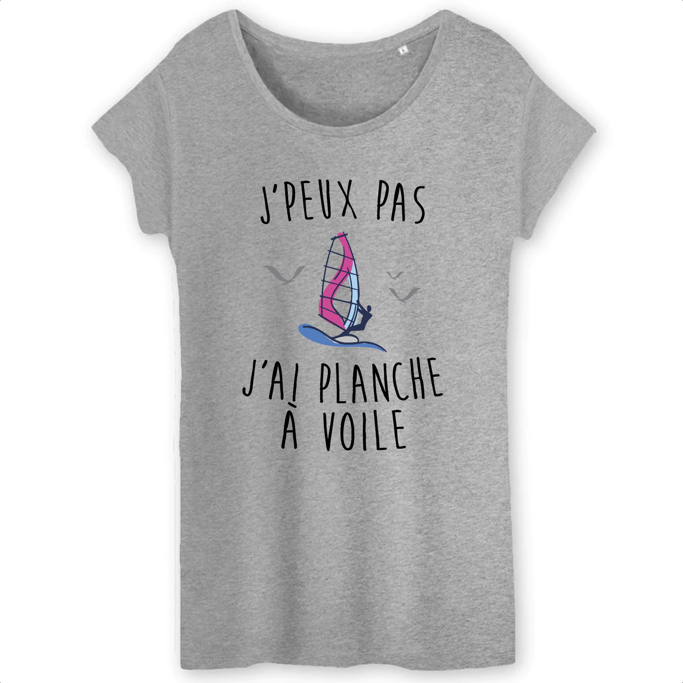 T-Shirt Femme J'peux pas j'ai planche à voile 