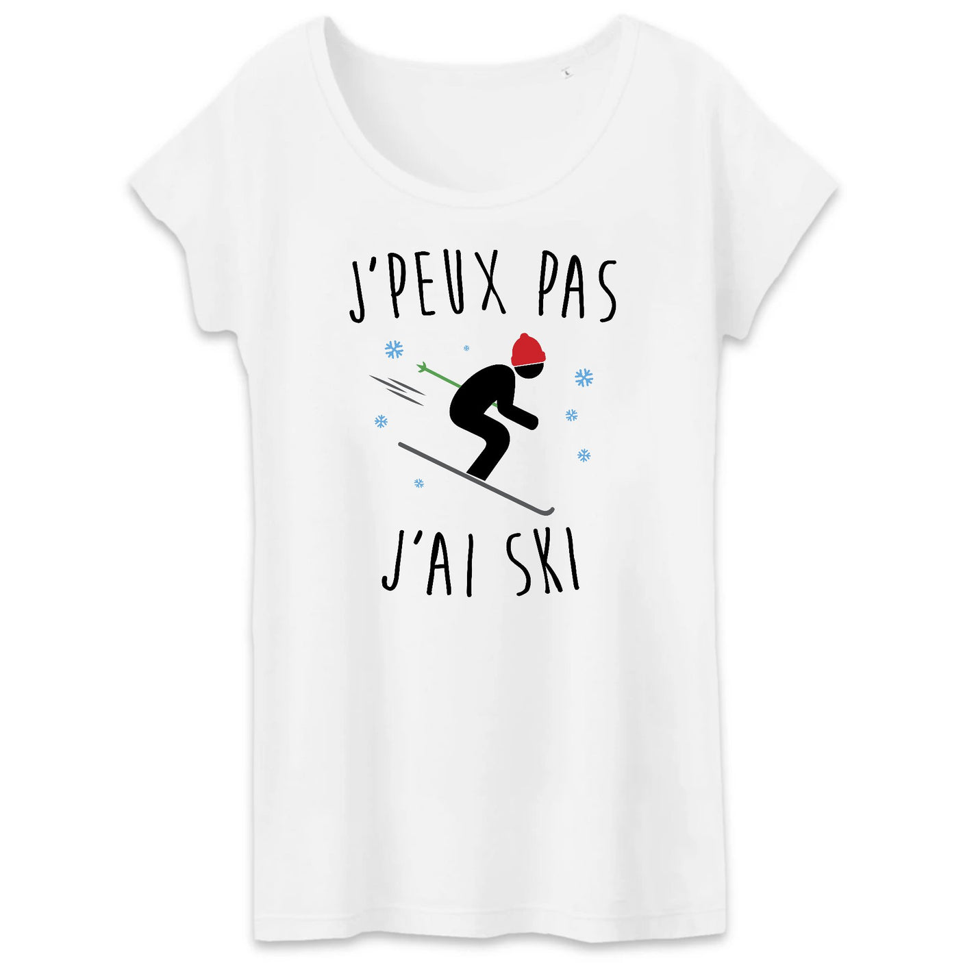 T-Shirt Femme J'peux pas j'ai ski 