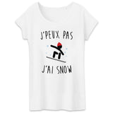 T-Shirt Femme J'peux pas j'ai snow 