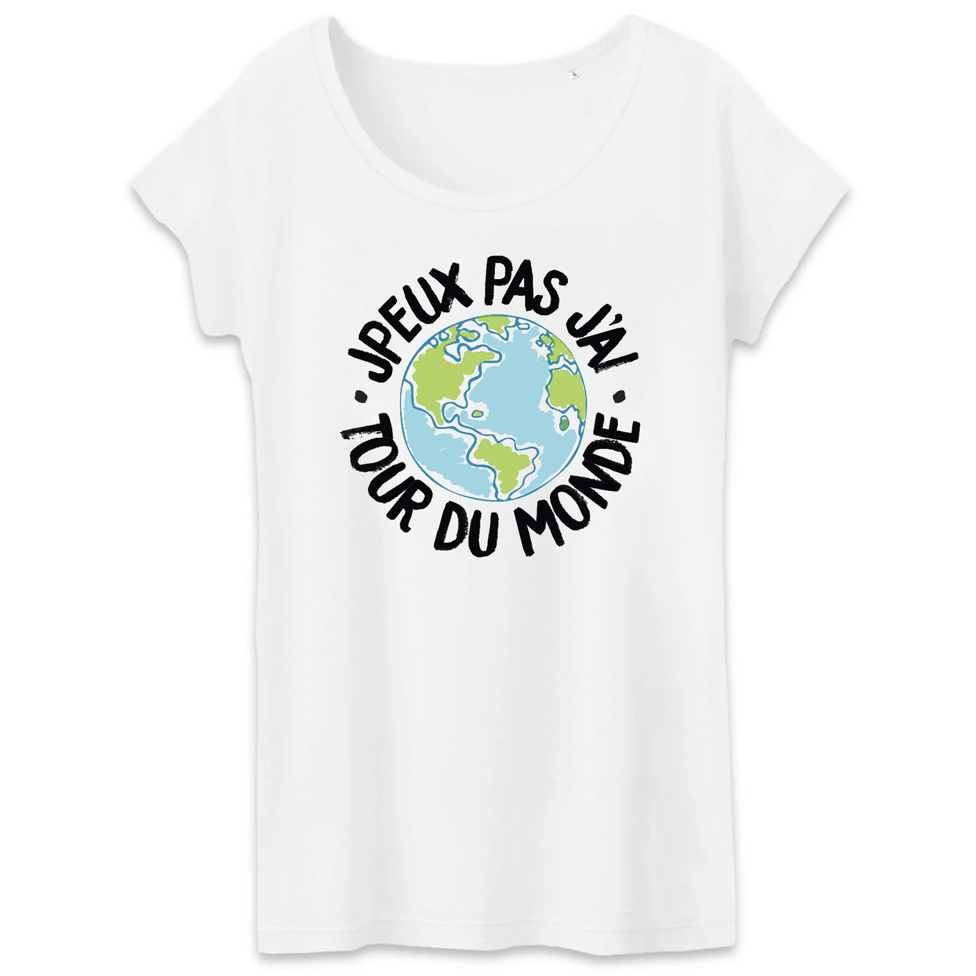 T-Shirt Femme J'peux pas j'ai tour du monde 