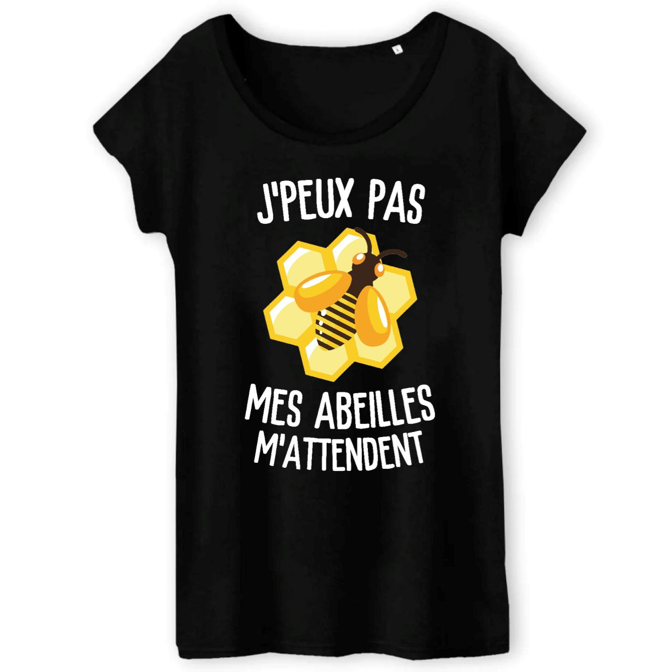 T-Shirt Femme J'peux pas mes abeilles m'attendent 