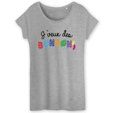 T-Shirt Femme J'veux des bonbons 