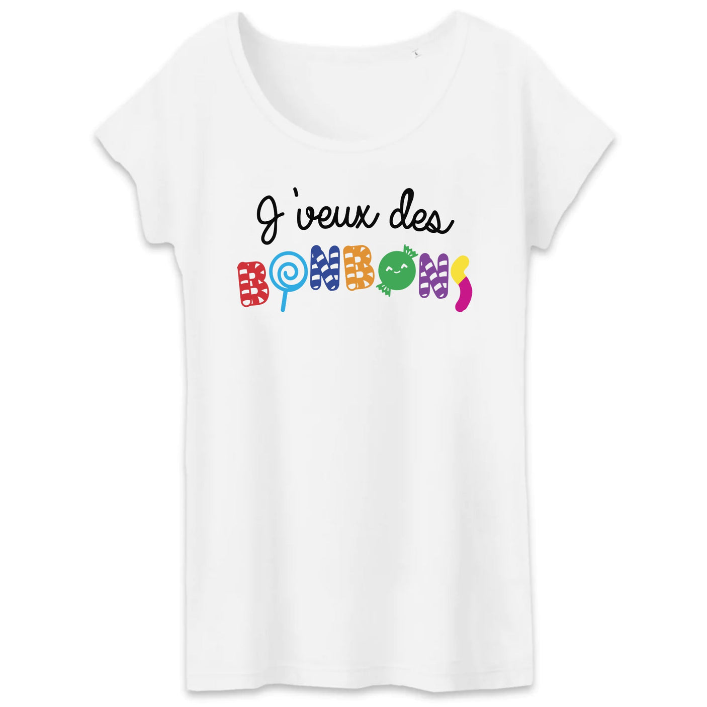 T-Shirt Femme J'veux des bonbons 