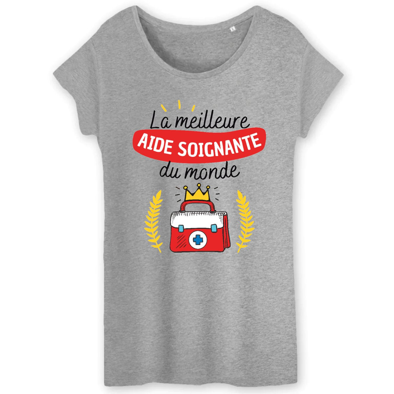 T-Shirt Femme La meilleure aide soignante du monde 