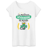 T-Shirt Femme La meilleure vétérinaire du monde 