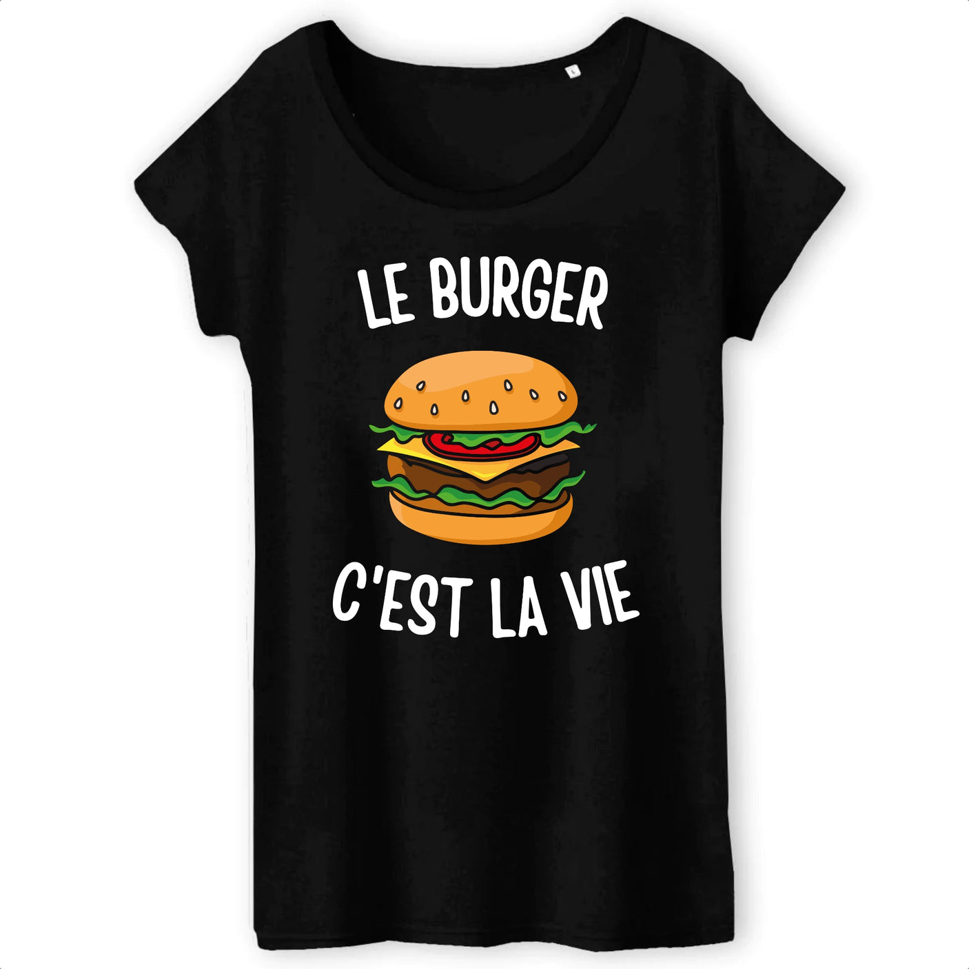 T-Shirt Femme Le burger c'est la vie 